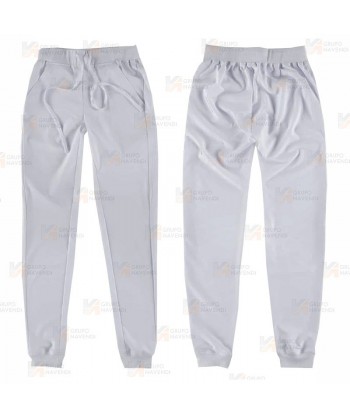 Pantalón sanitario con tejido elástico y elásticos en los bajos. Color blanco