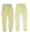 Pantalón sanitario con tejido elástico y elásticos en los bajos. Color amarillo claro