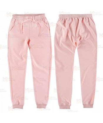 Pantalón sanitario con tejido elástico y elásticos en los bajos. Color melocotón