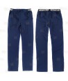 Pantalón sanitario con tejido elástico color marino con cordones (Unisex)
