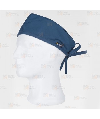 Gorro sanitario con ajuste de tiras color azafata