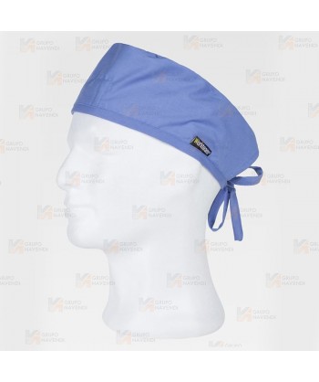Gorro sanitario con ajuste de tiras color celeste