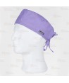 Gorro sanitario con ajuste de tiras color lila