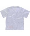 Conjunto sanitario unisex que soporta lavados a 60ºC color blanco