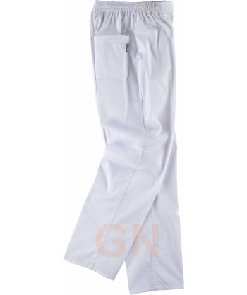 Conjunto sanitario unisex que soporta lavados a 60ºC color blanco
