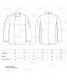 Chaqueta económica de cocina de manga larga con corchetes