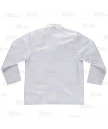 Chaqueta económica de cocina de manga larga con corchetes