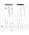 Pantalón de cocina pata gallo con elásticos y cordón