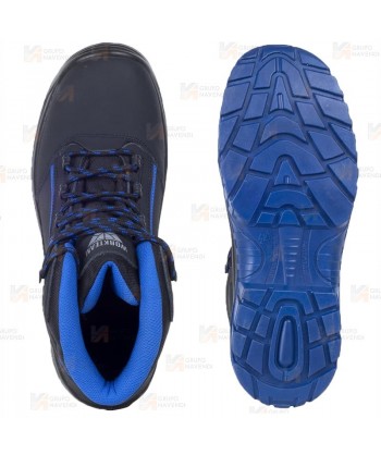 Botas de seguridad no metálicas S3 SRC E A ESD color negras y azul