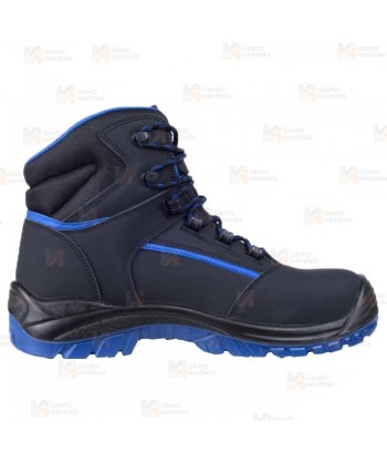 Botas de seguridad no metálicas S3 SRC E A ESD color negras y azul