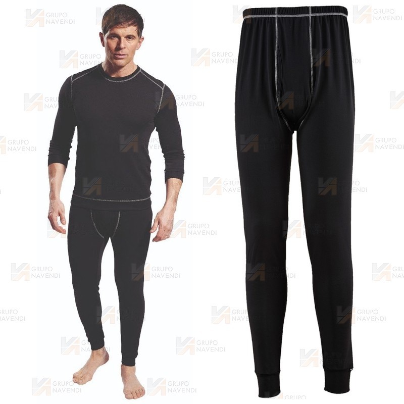 Pantalón térmico elástico y antibacteriano