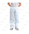 Pantalón alimentario unisex color blanco
