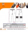 Pantalón de cocina, transpirables con elásticos y cordón color negro