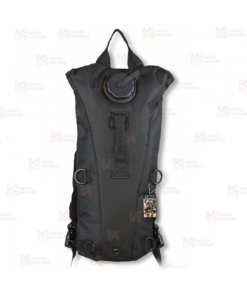 Mochila de hidratación color negro de 2,5 litros