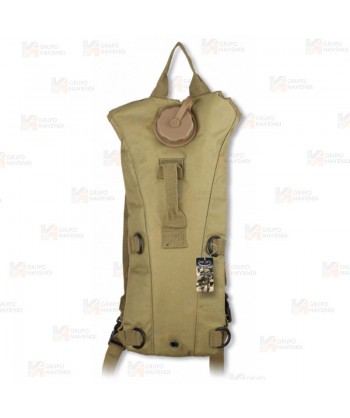 Mochila de hidratación color beige desierto de 2,5 litros