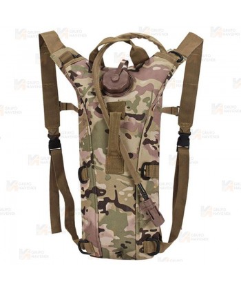 Mochila de hidratación color camuflaje de 2,5 litros