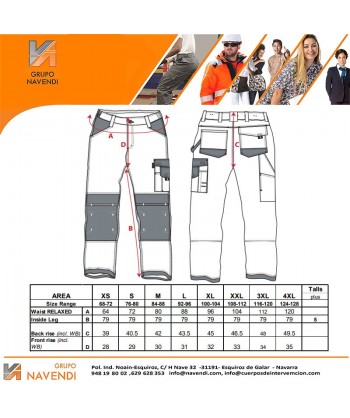 Pantalón bicolor multibolsillos -Especial para pintores-