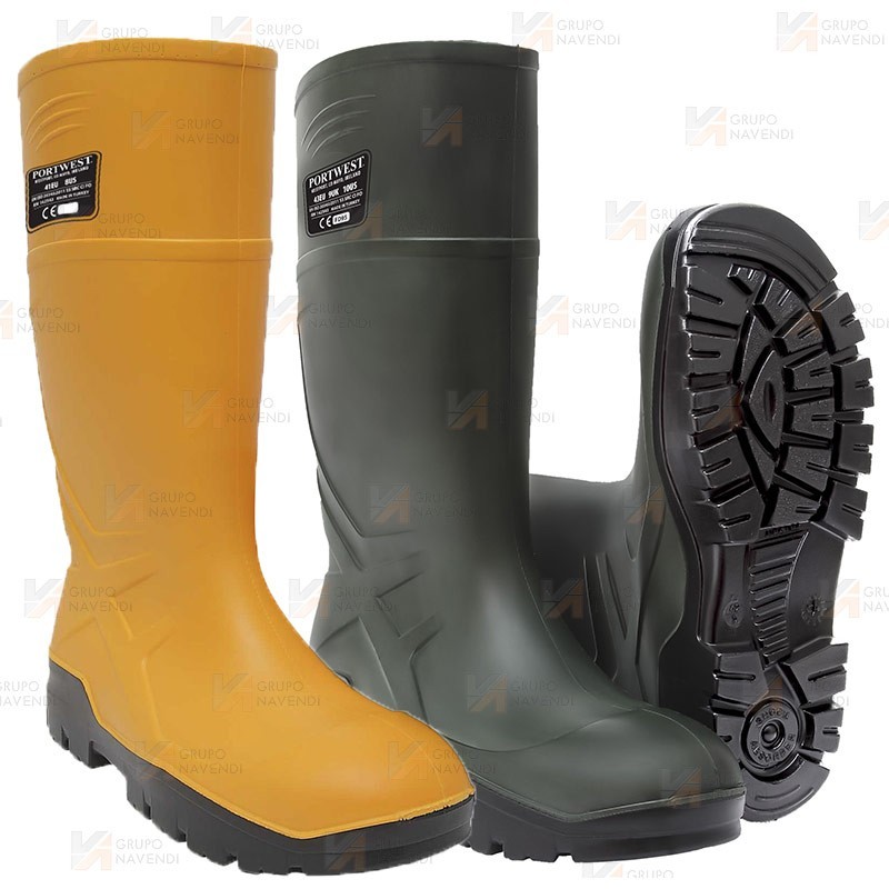 Bota de agua de seguridad para protección ante el frio S5 CI FO color verde