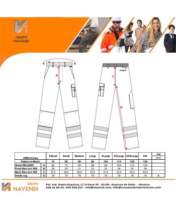 Pantalón multibolsillos con cintas reflectantes