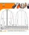Chaqueta polar ignífuga, antiestática y anti arco en tejido modacrílico
