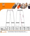 Pantalón ignífugo y anti arco con cintas reflectantes color naranja (330 gr)