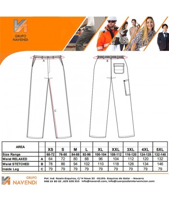 Pantalón económico, ignífugo y antiestático muy grueso