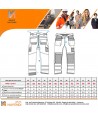 Pantalón bicolor de alta visibilidad muy grueso