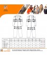 Buzo en naranja alta visibilidad clase 3 con cintas reflectantes