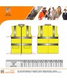 Chaleco reversible y acolchado de alta visibilidad