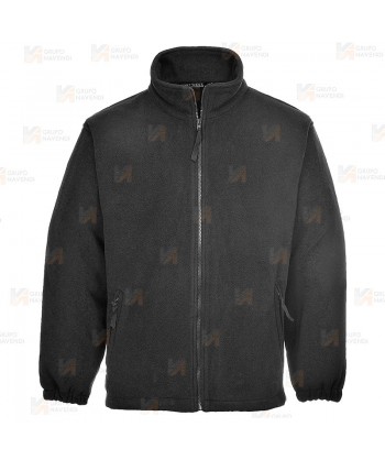 Chaqueta polar gruesa color negro