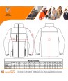 Chaqueta softshell de triple capa muy grueso y grandes tallas