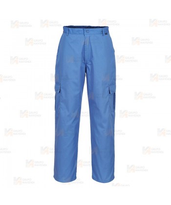 Pantalón ESD antiestático color azul