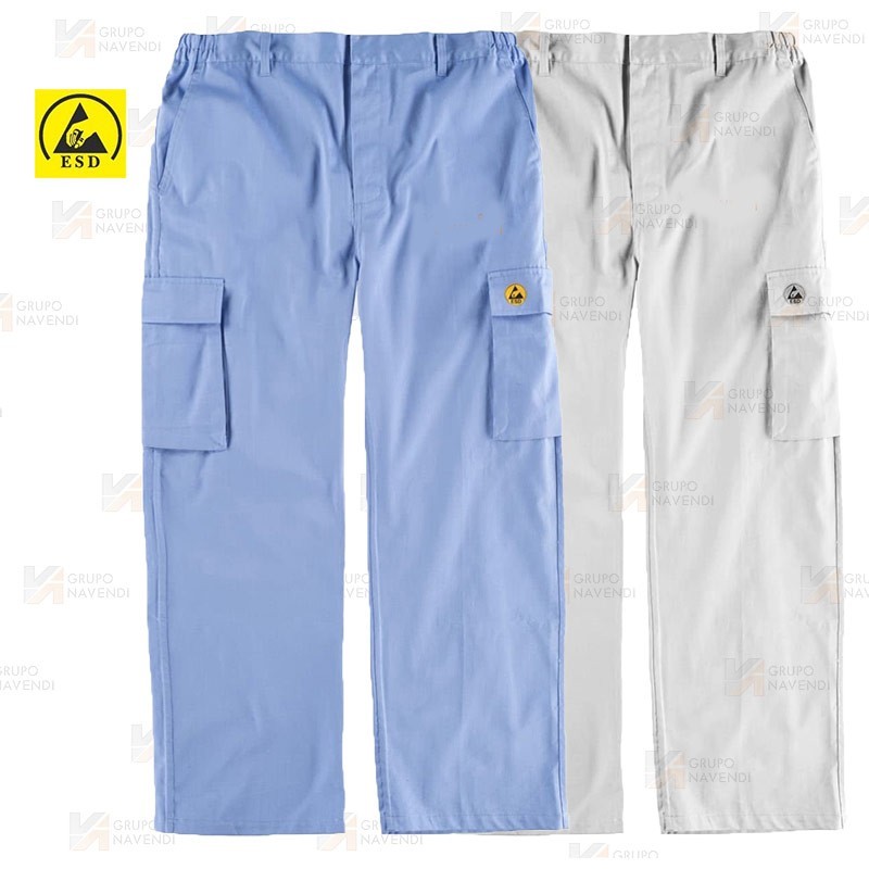 Pantalón ESD antiestático multibolsillos