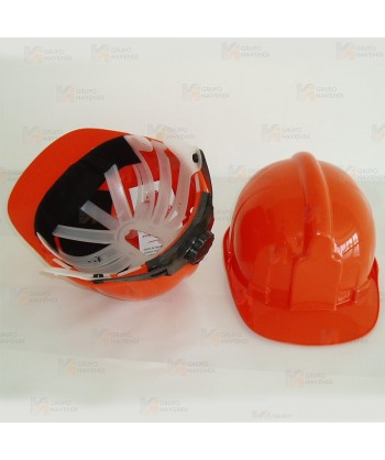Casco con banda desudadora y ajuste con ruleta