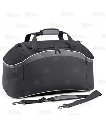 Bolsa para deporte de gran capacidad color negro y gris