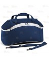 Bolsa para deporte de gran capacidad color marino y blanco