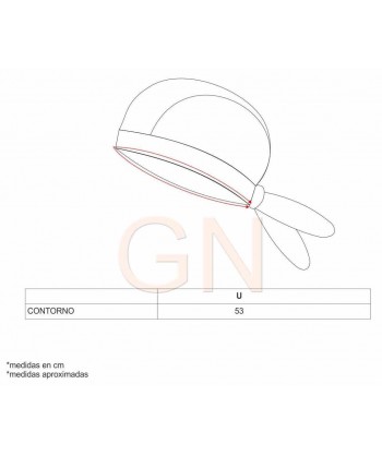 Gorro sanitario con tiras
