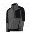 Chaqueta de forro polar gruesa y bicolor