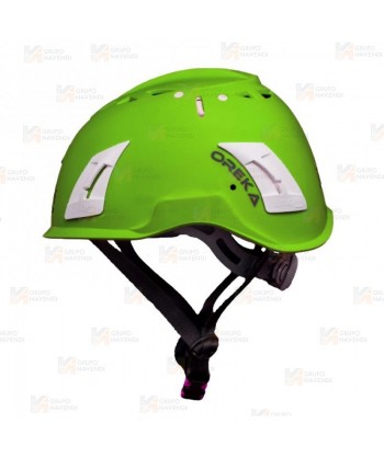 Casco para trabajos en altura color verde