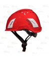 Casco para trabajos en altura color rojo