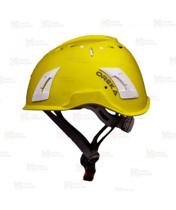 Casco para trabajos en altura color amarillo