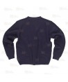 Chaqueta de cuello pico color azul marino