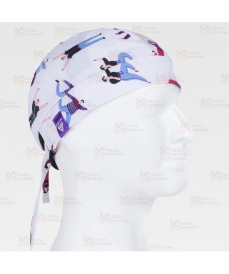 Bandana de tejido elástico y estampado