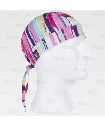 Bandana sanitaria en  tejido elástico y estampado