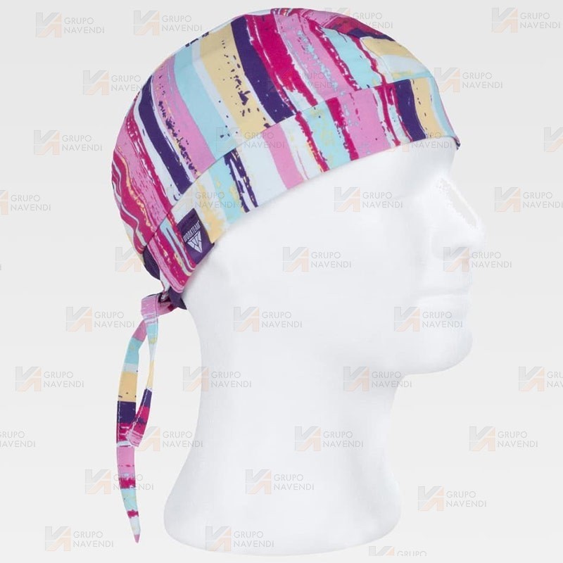 Bandana sanitaria en  tejido elástico y estampado