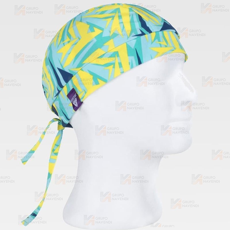 Bandana sanitaria en  tejido elástico y estampado