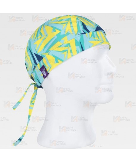 Bandana sanitaria en  tejido elástico y estampado