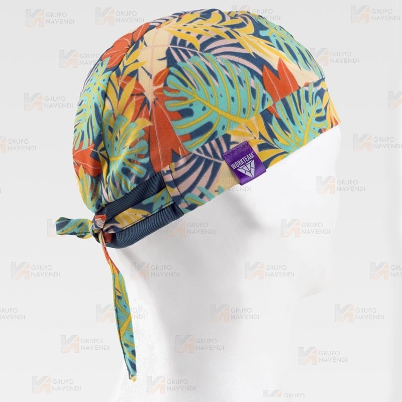 Bandana sanitaria en  tejido elástico y estampado