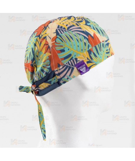 Bandana sanitaria en  tejido elástico y estampado
