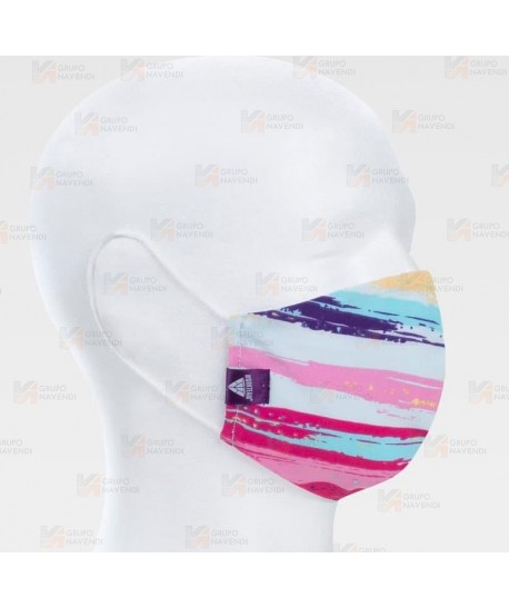 Mascarilla reutilizable estampada con filtro